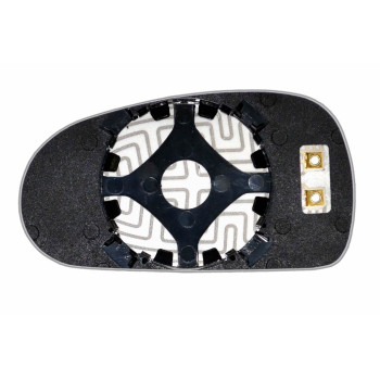 Елемент дзеркала заднього огляду AUDI TT (99-06) правий асферичний голубий з обігрівом