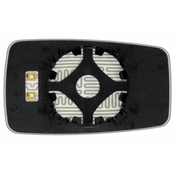 Елемент дзеркала заднього огляду AUDI 80 (86-94) основний сферичний голубий з обігрівом