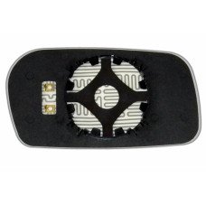 Дзеркальний елемент AUDI 100 (45) (91-94) лівий плоский голубий з обігрівом