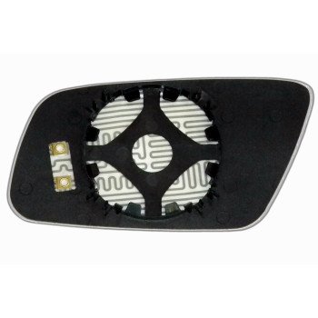 Елемент дзеркала заднього огляду AUDI A3 (00-03) правий асферичний голубий з обігрівом