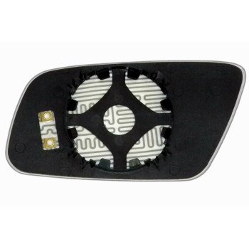 Елемент дзеркала заднього огляду AUDI A3 (00-03) правий сферичний голубий з обігрівом