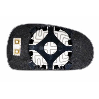 Елемент дзеркала заднього огляду AUDI TT (99-06) лівий сферичний голубий з обігрівом