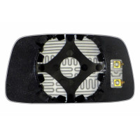 Дзеркальний елемент VOLVO 460 (94-96) правий асферичний з обігрівом