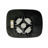 Зеркальный элемент VOLVO XC-70 (08- ) левый сферический с обогревом