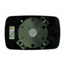 Зеркальный элемент BMW 5 E39 (03- ) левый плоский голубой с обогревом