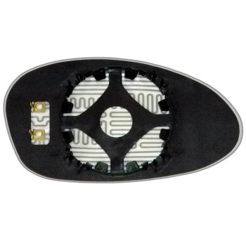 Зеркальный элемент BMW 1 E81 E87 (04-08) левый асферический голубой с обогревом