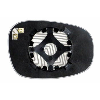 Елемент дзеркала заднього огляду BMW 1 E87 (09-12) лівий асферичний голубий з обігрівом