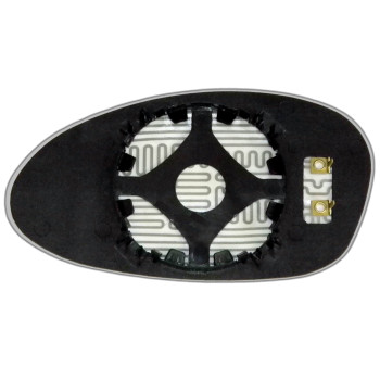 Елемент дзеркала заднього огляду BMW 3 E90 E91 E92 E93 (05-09) правий асферичний голубий з обігрівом