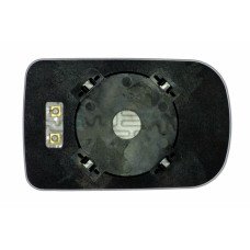 Зеркальный элемент BMW 5 E39 (96-03) левый плоский голубой с обогревом